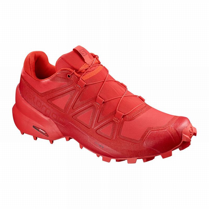 Zapatillas Trail Running Salomon Hombre Rojas - Salomon Argentina SPEEDCROSS 5 ,104692-YEZ